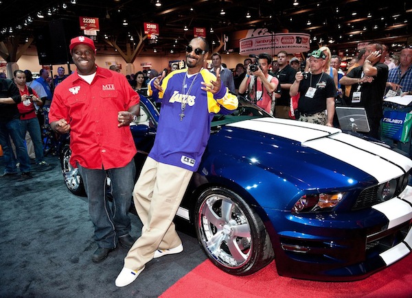 Funkmaster Flex Shows Off a Tricked Out Ford Mustang For Snoop Dogg in Vegas