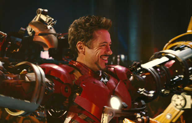 Robert Downey Jr. suits up for Iron Man 3