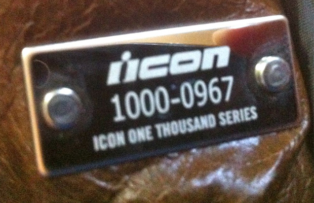 Icon D30 Motorcycle Armor Number Plate
