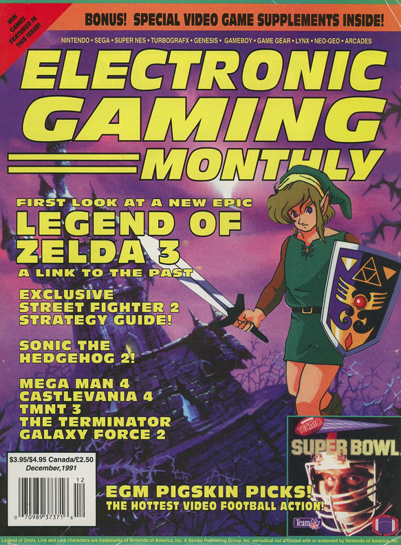 EGM Legend of Zelda A Link to the Past Cover