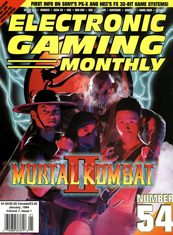 EGM Mortal Kombat II Cover