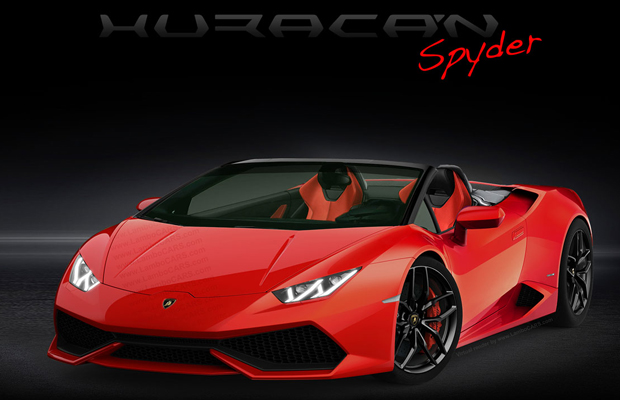 Lamborghini Huracan Spyder red