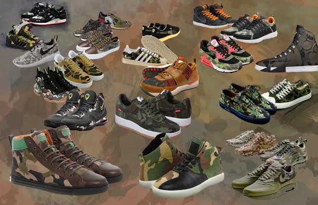 Camouflage sneakers